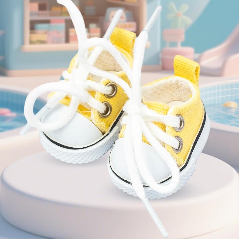 KIYEREE Store Shoes for Lububu(NO Doll),2025 Mini Shoes for Lububu Doll Accessories,Doll Shoes for Lububu Dress Up,Accessories for Lububu(Yellow) - Image 4